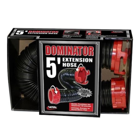 Valterra VALTERRA LLC D040205 5 Ft. Dominator Sewer Hose, Black VA320777